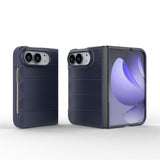 EIDERWOOD iPhone Fold Rugged Plast Mobil Cover - Mørkeblå