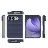 EIDERWOOD iPhone Fold Rugged Plast Mobil Cover - Mørkeblå