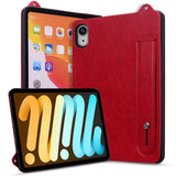 iPad Mini (2026) 8. Gen. EIDERWOOD Kunstlæder Bagside Cover m. Strop - Rød