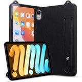iPad Mini (2026) 8. Gen. EIDERWOOD Kunstlæder Bagside Cover m. Strop - Sort