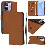 Xiaomi Redmi Note 17 Pro (5G) EIDERWOOD Kunstlæder Flip Cover m. Strop & Kortholder - Brun