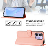 Xiaomi Redmi Note 17 Pro (5G) EIDERWOOD Kunstlæder Flip Cover m. Strop & Kortholder - Lyserød