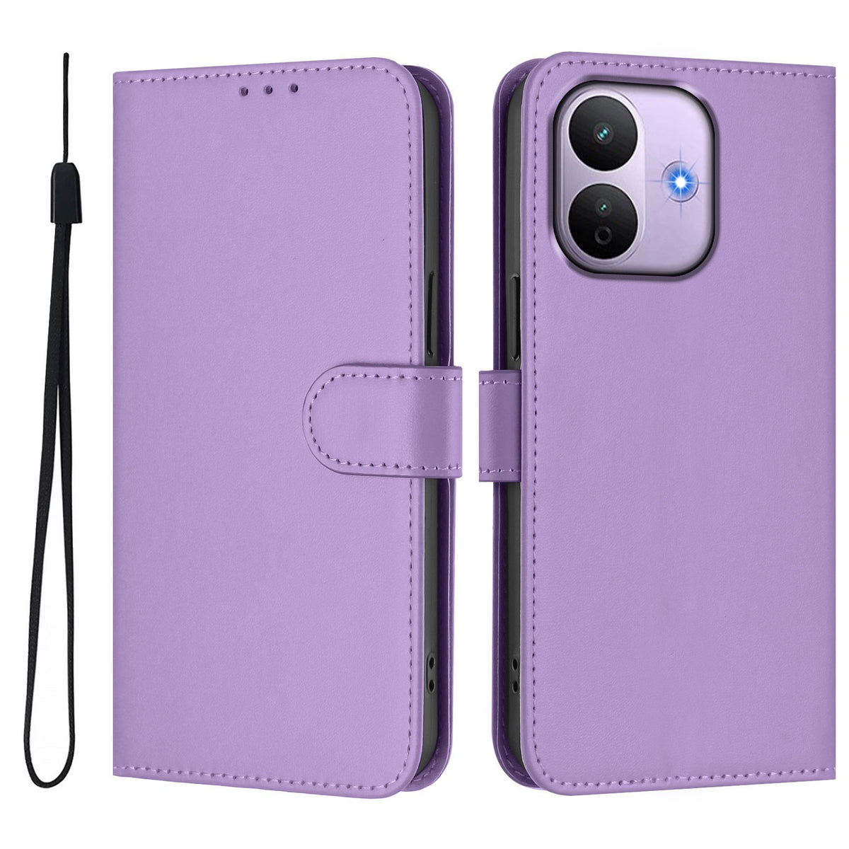 Xiaomi Redmi Note 17 Pro (5G) EIDERWOOD Kunstlæder Flip Cover m. Strop & Kortholder - Lilla