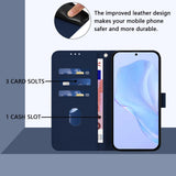 Xiaomi Redmi Note 17 (5G) EIDERWOOD Kunstlæder Flip Cover m. Strop & Kortholder - Blå