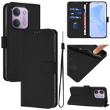 EIDERWOOD Xiaomi Redmi 17C (5G) Kunstlæder Flip Mobil Cover m. Strop - Sort