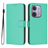 EIDERWOOD Xiaomi Redmi 17C (5G) Kunstlæder Flip Mobil Cover m. Strop - Turkis