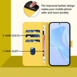 EIDERWOOD Xiaomi Redmi 17C (5G) Kunstlæder Flip Mobil Cover m. Strop - Gul