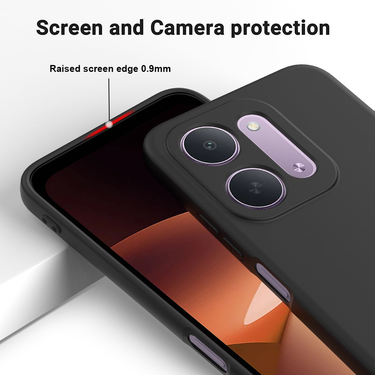 EIDERWOOD Xiaomi Redmi 17C (5G) Silikone Mobil Cover m. Strop - Sort