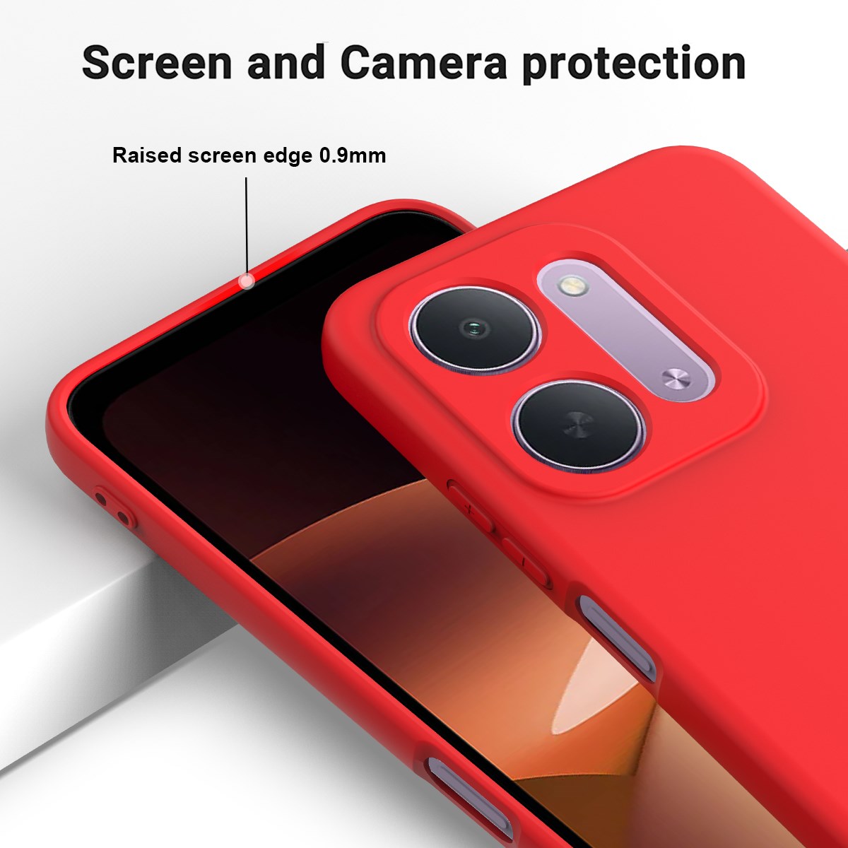 EIDERWOOD Xiaomi Redmi 17C (5G) Silikone Mobil Cover m. Strop - Rød