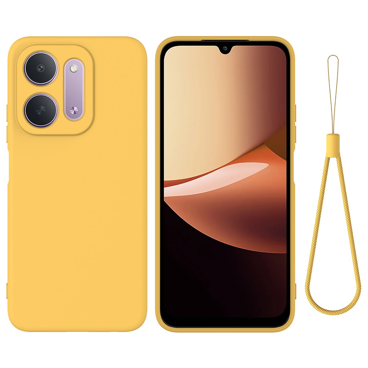 EIDERWOOD Xiaomi Redmi 17C (5G) Silikone Mobil Cover m. Strop - Gul