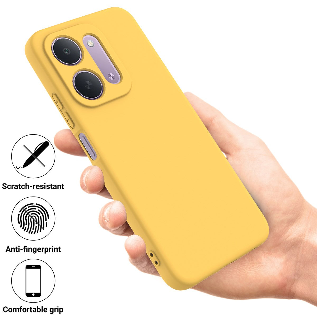 EIDERWOOD Xiaomi Redmi 17C (5G) Silikone Mobil Cover m. Strop - Gul