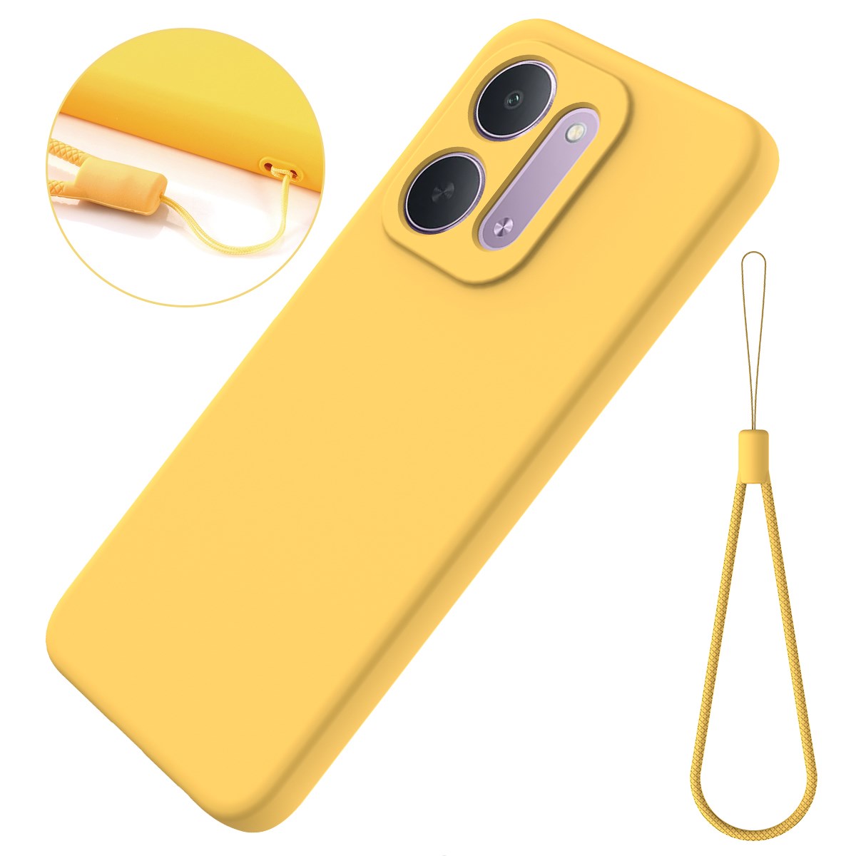 EIDERWOOD Xiaomi Redmi 17C (5G) Silikone Mobil Cover m. Strop - Gul