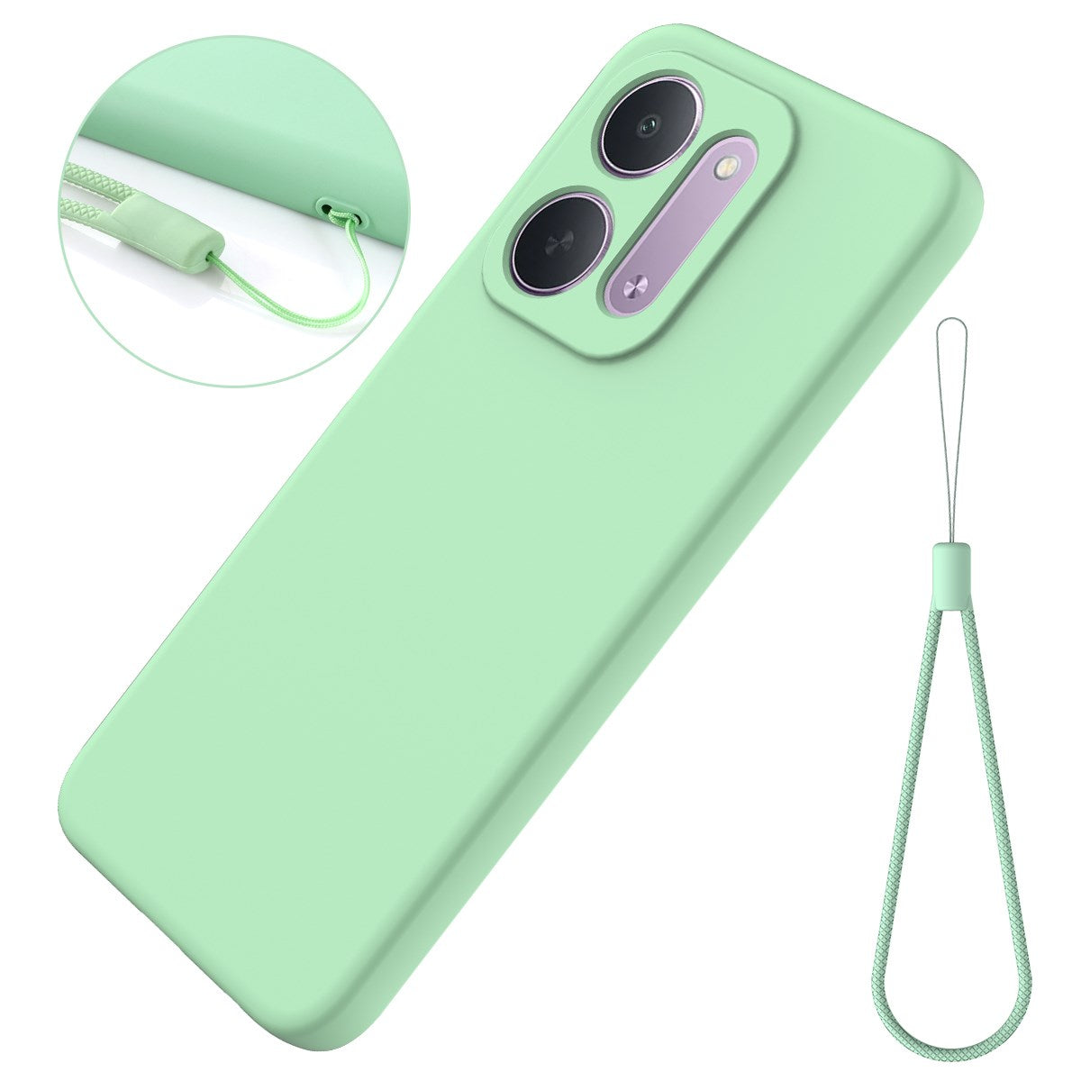 EIDERWOOD Xiaomi Redmi 17C (5G) Silikone Mobil Cover m. Strop - Grøn