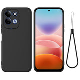 EIDERWOOD Xiaomi Redmi 17 (5G / 4G) Silikone Mobil Cover m. Strop - Sort