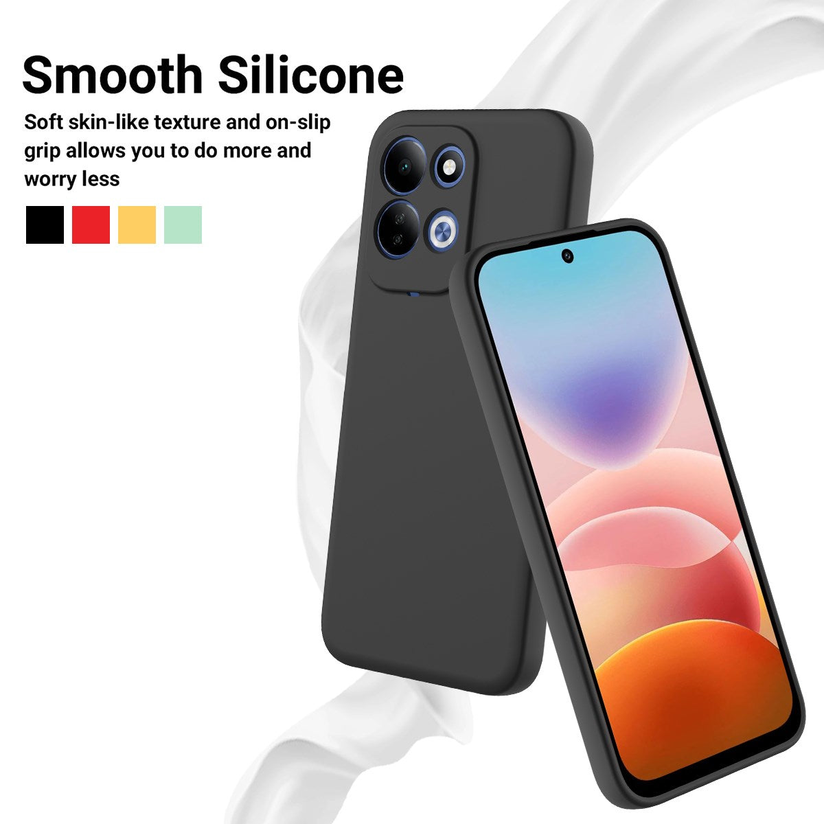 EIDERWOOD Xiaomi Redmi 17 (5G / 4G) Silikone Mobil Cover m. Strop - Sort