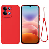 EIDERWOOD Xiaomi Redmi 17 (5G / 4G) Silikone Mobil Cover m. Strop - Rød