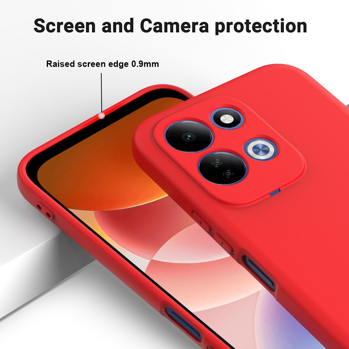 EIDERWOOD Xiaomi Redmi 17 (5G / 4G) Silikone Mobil Cover m. Strop - Rød