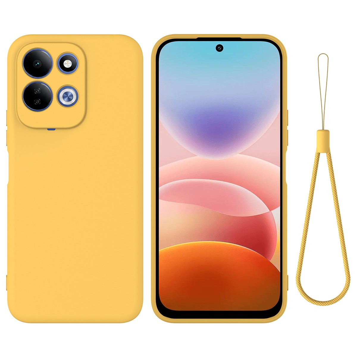 EIDERWOOD Xiaomi Redmi 17 (5G / 4G) Silikone Mobil Cover m. Strop - Gul