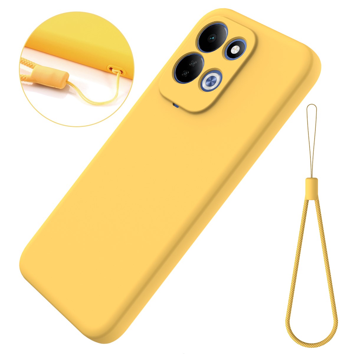 EIDERWOOD Xiaomi Redmi 17 (5G / 4G) Silikone Mobil Cover m. Strop - Gul