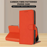EIDERWOOD Xiaomi Redmi 17 (5G) / (4G) Kunstlæder Flip Mobil Cover med Kortholder og Ståfunktion - Orange
