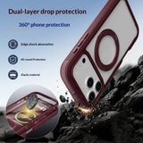 EIDERWOOD iPhone 18 Pro / 17 Pro Mobil Cover m. Skærmbeskyttelse og Kickstand - MagSafe Kompatibel - Rød / Gennemsigtig