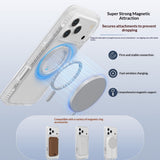 EIDERWOOD iPhone 18 Pro / 17 Pro Mobil Cover m. Skærmbeskyttelse og Kickstand - MagSafe Kompatibel - Hvid / Gennemsigtig