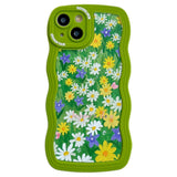 iPhone 14 Fleksibelt Plast Bagside Cover - Blomsterrigt