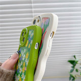 iPhone 14 Fleksibelt Plast Bagside Cover - Blomsterrigt