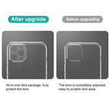 iPhone 13 Pro NORTHJO 2-i-1 Sæt - Fleksibelt Plast Mobil Cover & Skærmbeskyttelsesglas - Gennemsigtig