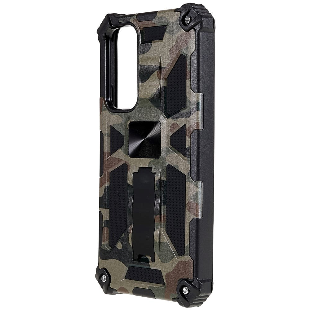 Samsung Galaxy A54 (5G) Hybrid Craftsman Bakdeksel m. Stativ og magnet - Army Green