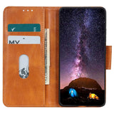 Motorola Edge 40 Pro Leather Flip Cover m. Lommebok- og stativfunksjon - brun