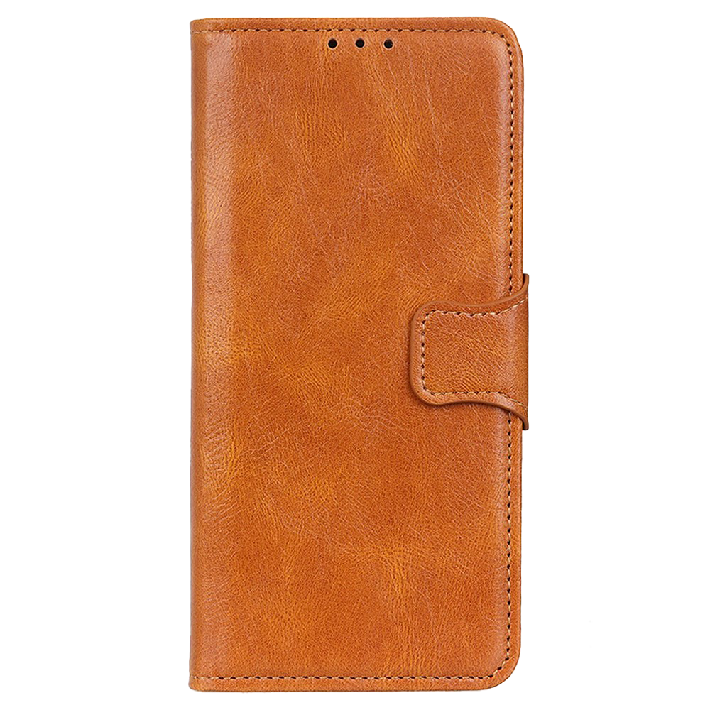 Motorola Edge 40 Pro Leather Flip Cover m. Lommebok- og stativfunksjon - brun