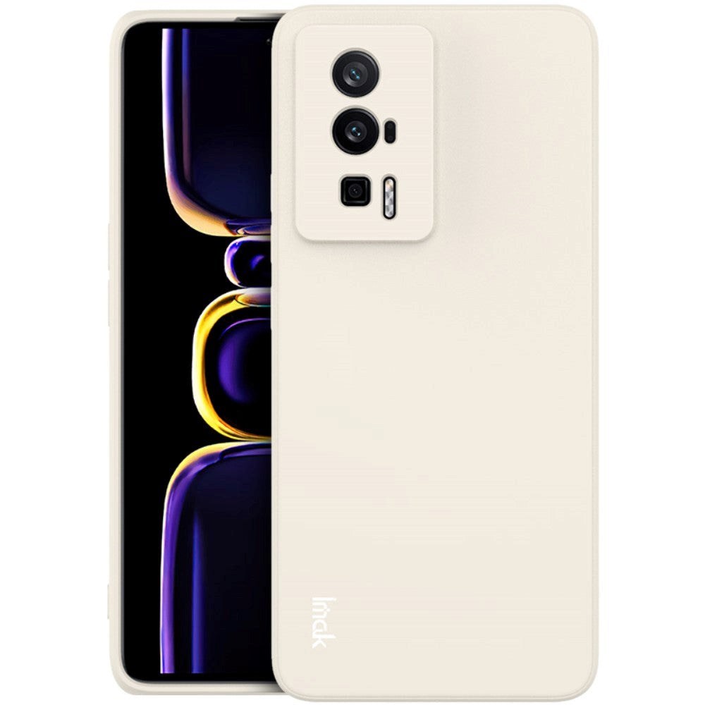 Xiaomi Poco F5 Pro IMAK UC-4 Series fleksibelt plastdeksel - hvit
