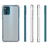 Motorola Moto E13 Shock-Proof Fleksibelt Plastik Bagside Cover - Gennemsigtig