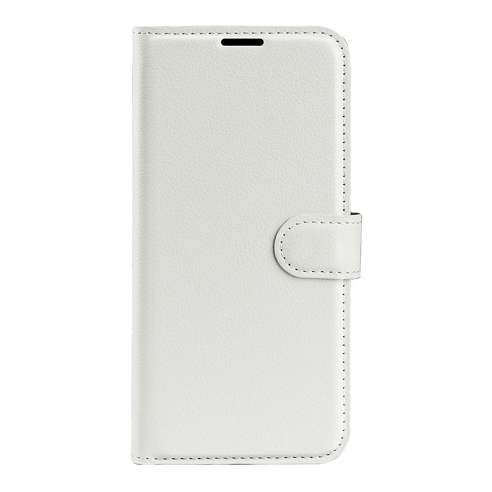 OnePlus 11 PU Litchi Leather Flip Cover m. Lommebok - Hvit