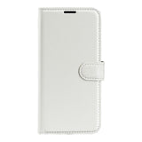 OnePlus 11 PU Litchi Leather Flip Cover m. Lommebok - Hvit
