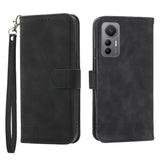 EIDERWOOD Xiaomi 12 Pro Kunstlæder Flip Cover m. Pung og Strop - Sort