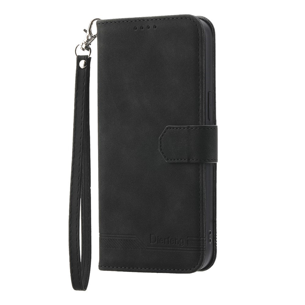 EIDERWOOD Xiaomi 12 Pro Kunstlæder Flip Cover m. Pung og Strop - Sort