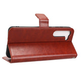 EIDERWOOD - Samsung Galaxy S23+ (Plus) - Kunstlæder Flip Cover m. Kortholder & Ståfunktion - Brun