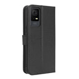 TCL 405 / 406 / 408 / T506D Leather Flip Cover m. Diamanttekstur - Svart