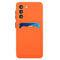 Samsung Galaxy S23+ (Plus) Fleksibel Plastik Bagside Cover m. Kortholder - Orange