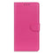 Samsung Galaxy A24 Litchi Leather Flip Cover m. Lommebok - Rosa