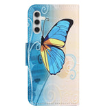 Samsung Galaxy A24 Leather Flip Cover m. Lommebok og stativfunksjon - Butterfly