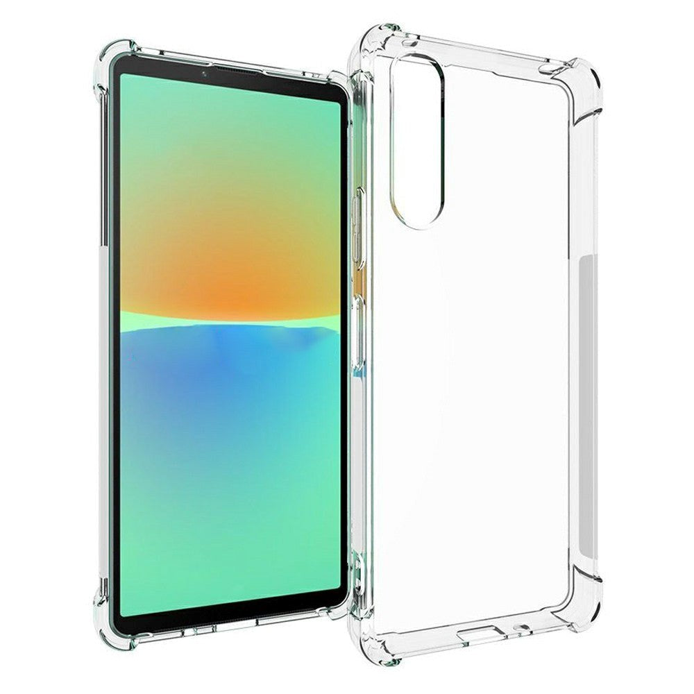 Sony Xperia 10 V Fleksibelt Plastik Bagside Cover - Gennemsigtig