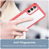 Samsung Galaxy A24 deksel Akryl Combo - Gjennomsiktig / Rød