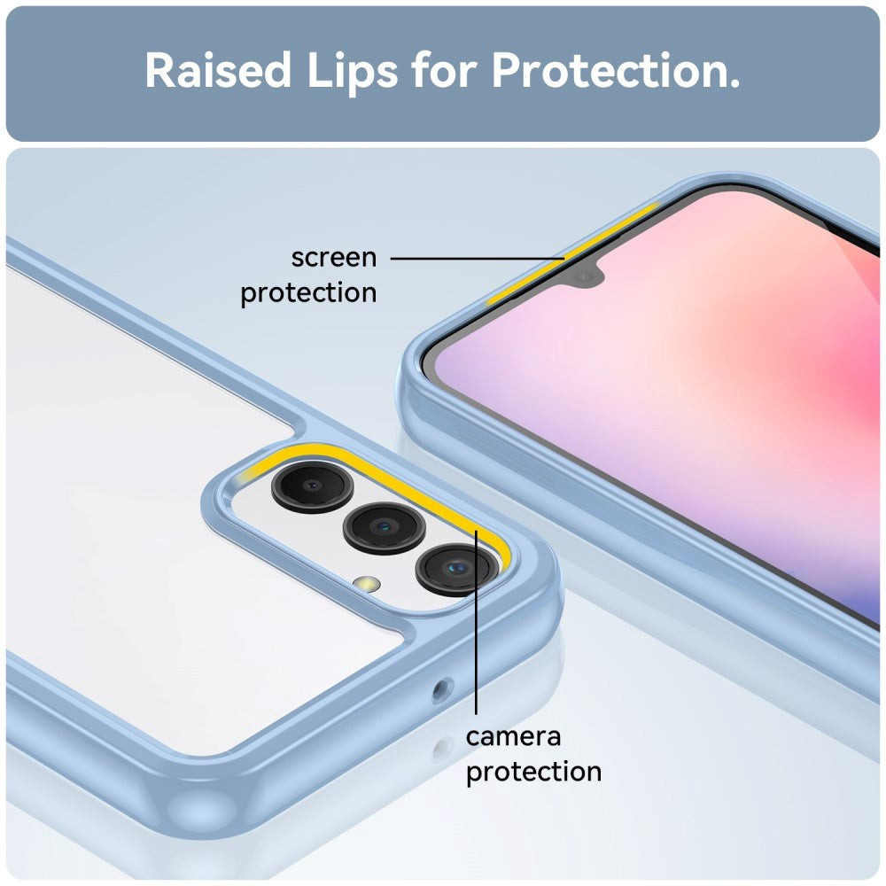 Samsung Galaxy A24 deksel Akryl Combo - Gjennomsiktig / Blå