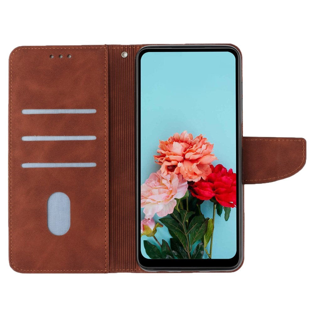 Xiaomi Redmi Note 12 Pro (5G) / Poco X5 Pro (5G) Leather Flip Cover m. Lommebok og stropp - Brun
