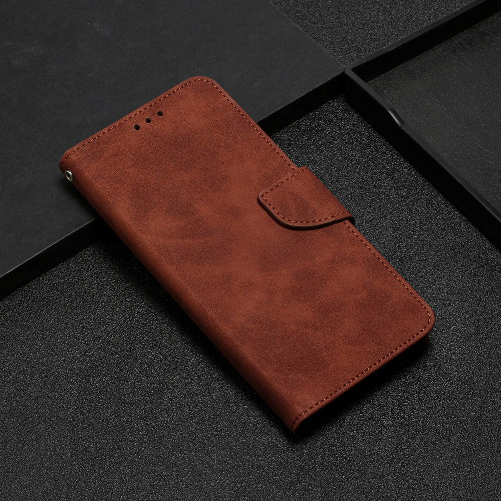 Xiaomi Redmi Note 12 Pro (5G) / Poco X5 Pro (5G) Leather Flip Cover m. Lommebok og stropp - Brun