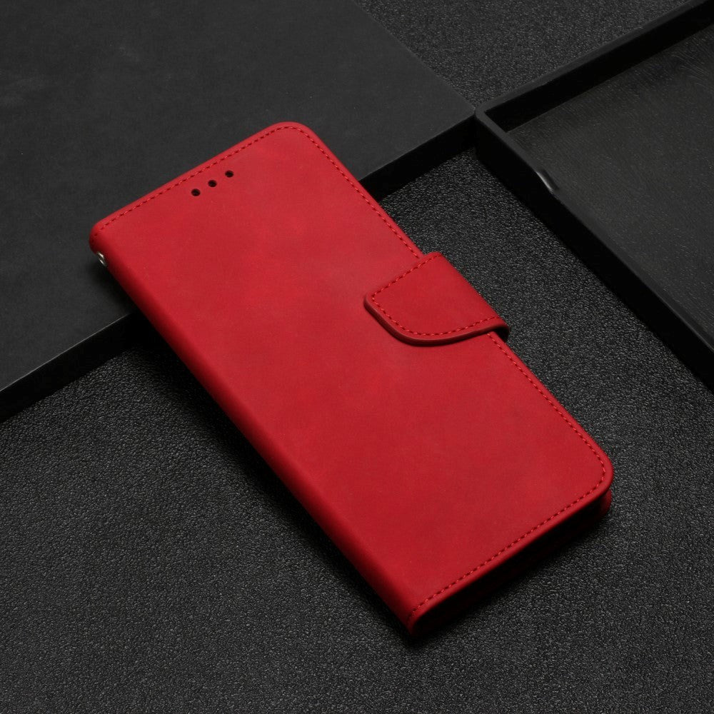 Xiaomi Redmi Note 12 Pro (5G) / Poco X5 Pro (5G) Leather Flip Cover m. Lommebok og stropp - rød