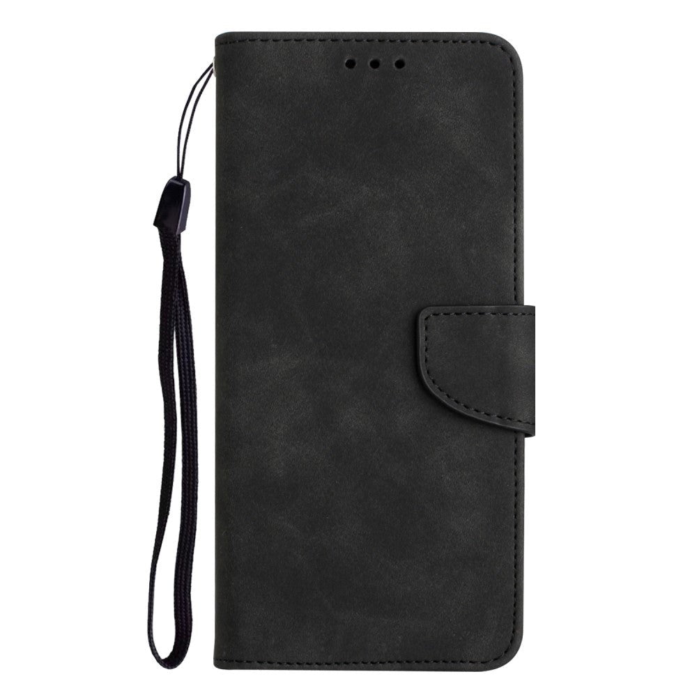 Xiaomi Redmi Note 12 Pro (5G) / Poco X5 Pro (5G) Leather Flip Cover m. Lommebok og stropp - Svart